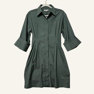 Madewell Olive Green Shirt Dress